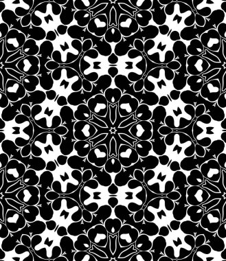 Siyah ve beyaz modern soyut desen 