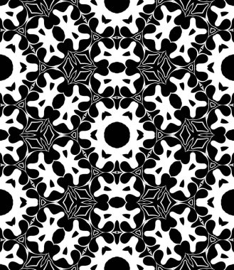 Siyah ve beyaz modern soyut desen 