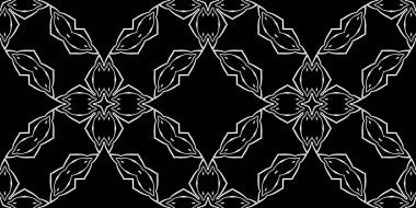 Siyah ve beyaz modern soyut desen 