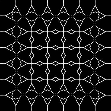 Siyah beyaz renklerde trendy soyut desen