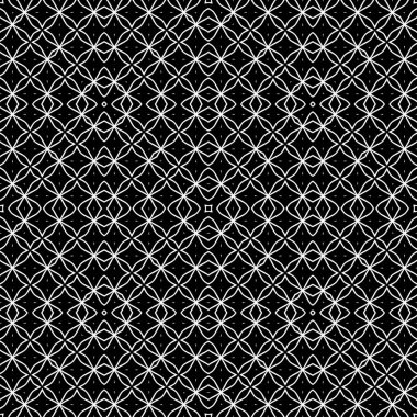 Siyah beyaz renklerde trendy soyut desen