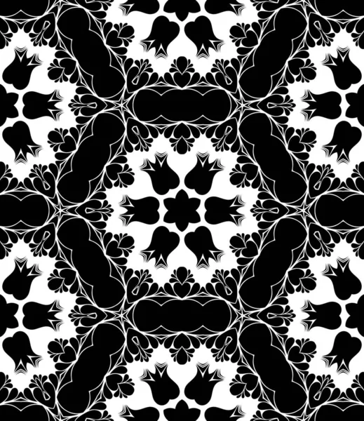 黑白几何抽象装饰背景 — 图库照片
