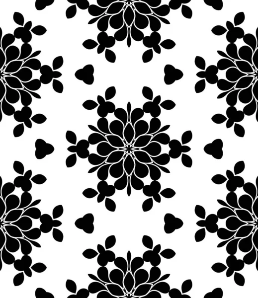 Black White Geometric Abstract Ornamental Background — Stock Photo, Image