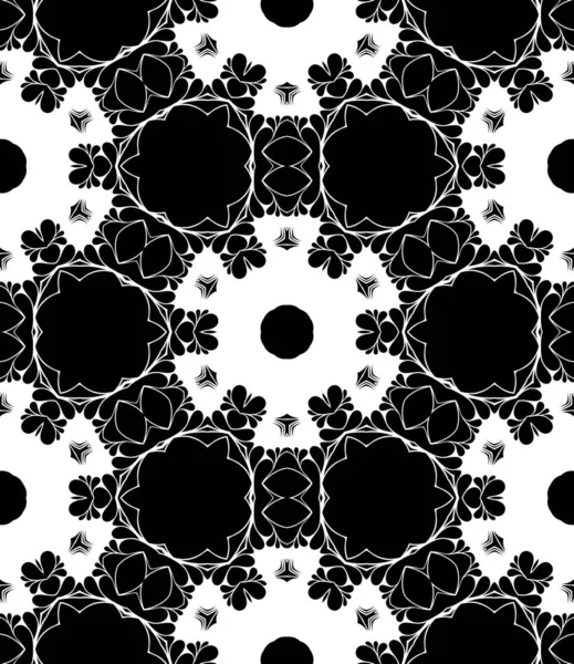 Fondo Ornamental Abstracto Geométrico Blanco Negro — Foto de Stock