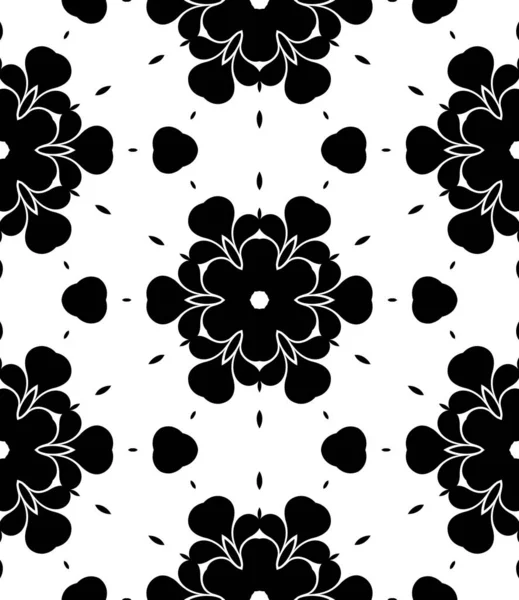 Black White Geometric Abstract Ornamental Background — Stock Photo, Image