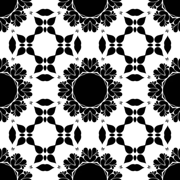 Fondo Ornamental Abstracto Geométrico Blanco Negro — Foto de Stock