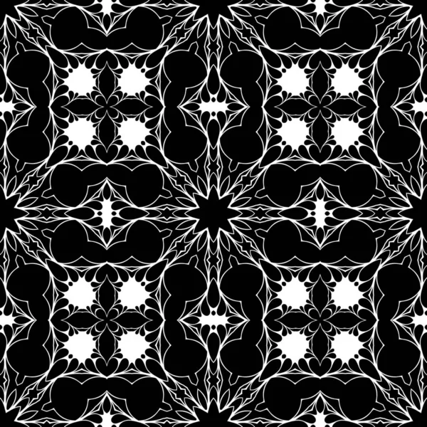 黑白几何抽象装饰背景 — 图库照片