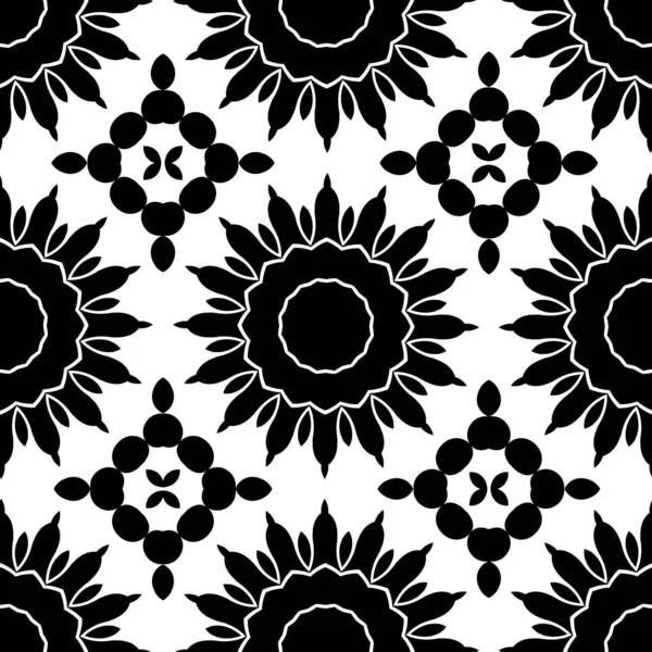 Arrière Plan Décoratif Abstrait Géométrique Noir Blanc — Photo