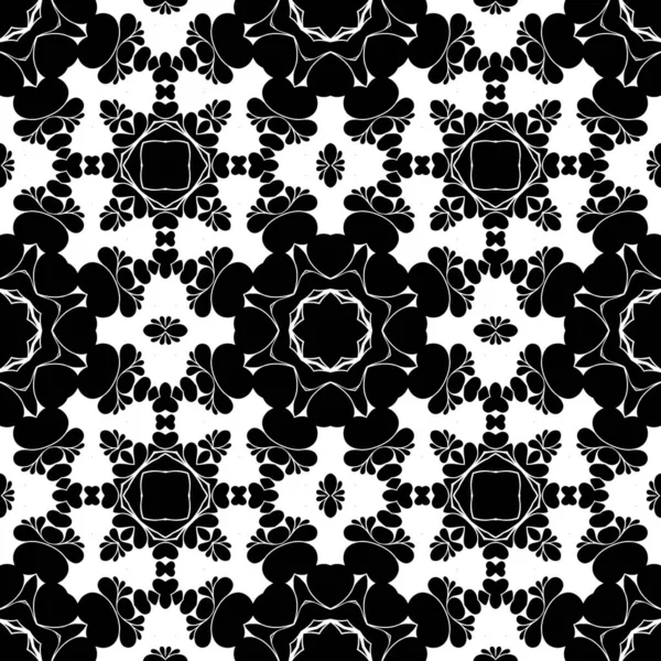 Zwart Wit Geometrische Abstracte Sier Achtergrond — Stockfoto