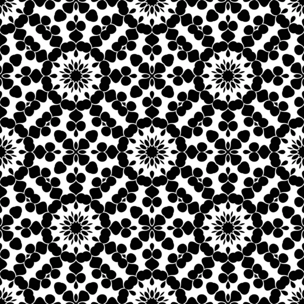 黒と白の幾何学的抽象的な装飾的な背景 — ストック写真
