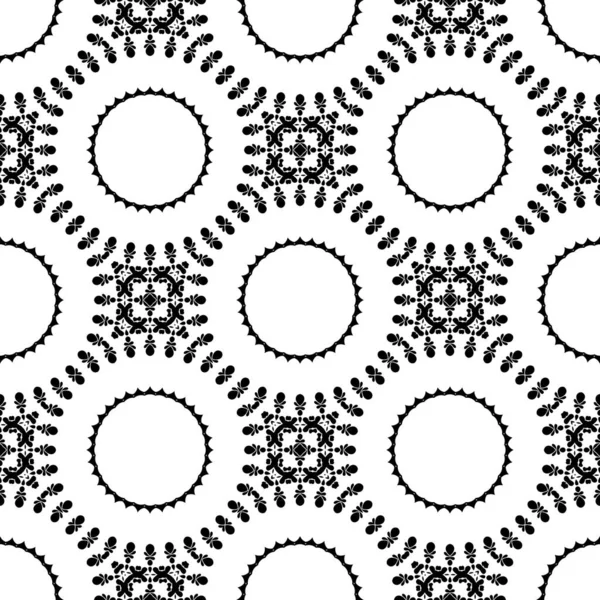 抽象黑白圆圈和圆形背景 — 图库照片