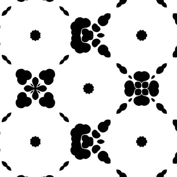 Negru Alb Rotund Formă Caleidoscop Geometric Ornamental — Fotografie, imagine de stoc