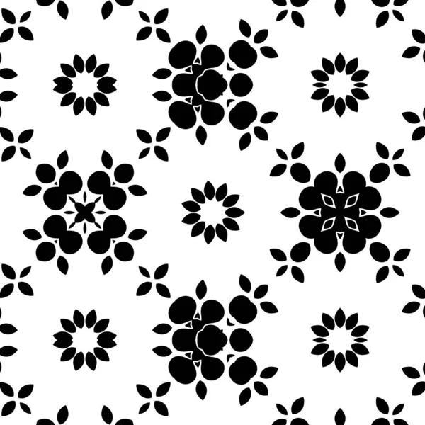 Kaléidoscope Décoratif Géométrique Rond Noir Blanc — Photo