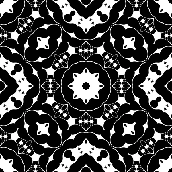 Модный Абстрактный Рисунок Черно Белых Цветах — стоковое фото