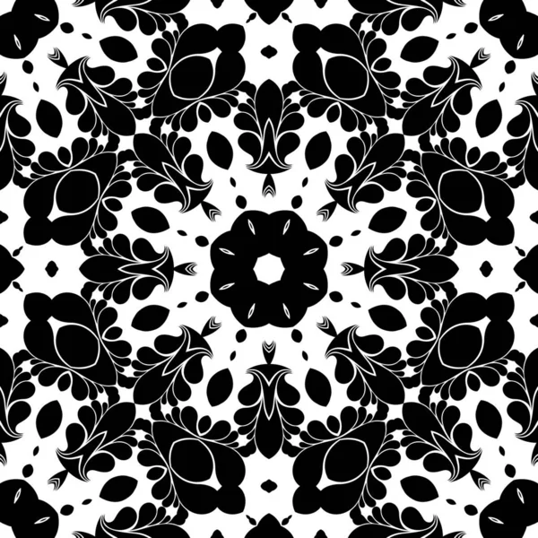 黒と白の色でトレンディな抽象パターン — ストック写真