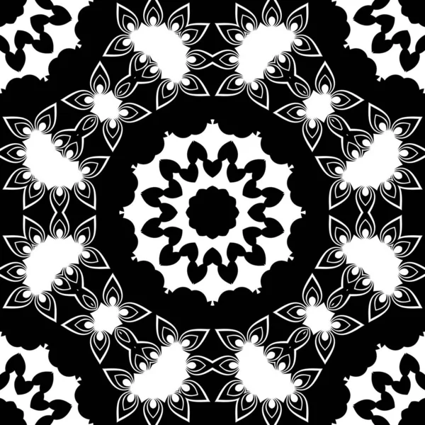 Модный Абстрактный Рисунок Черно Белых Цветах — стоковое фото