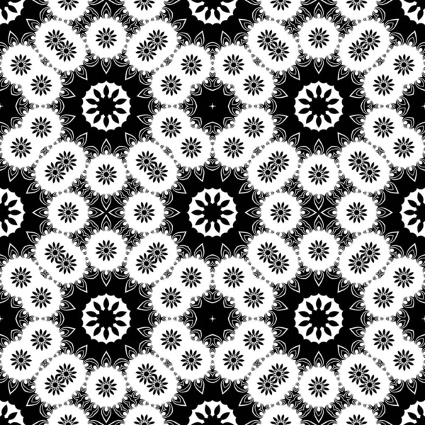 Trendige Abstrakte Muster Schwarz Weiß Farben — Stockfoto