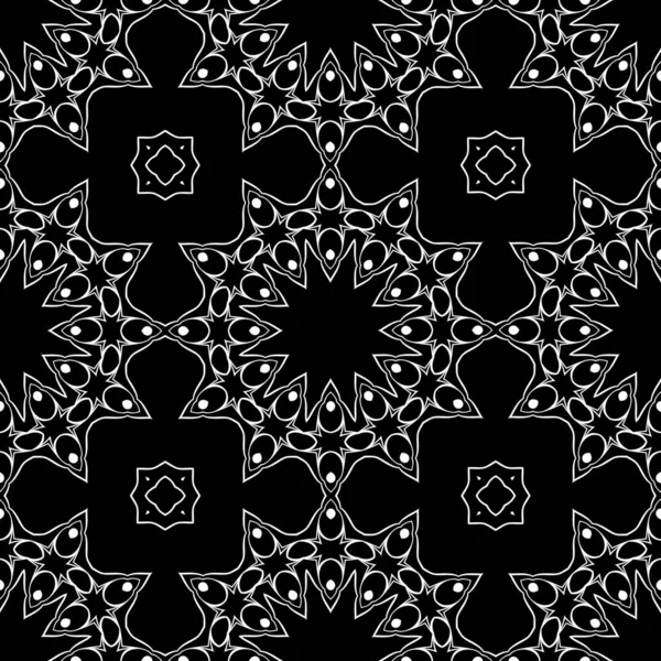 Trendy Abstract Patroon Zwart Wit Kleuren — Stockfoto