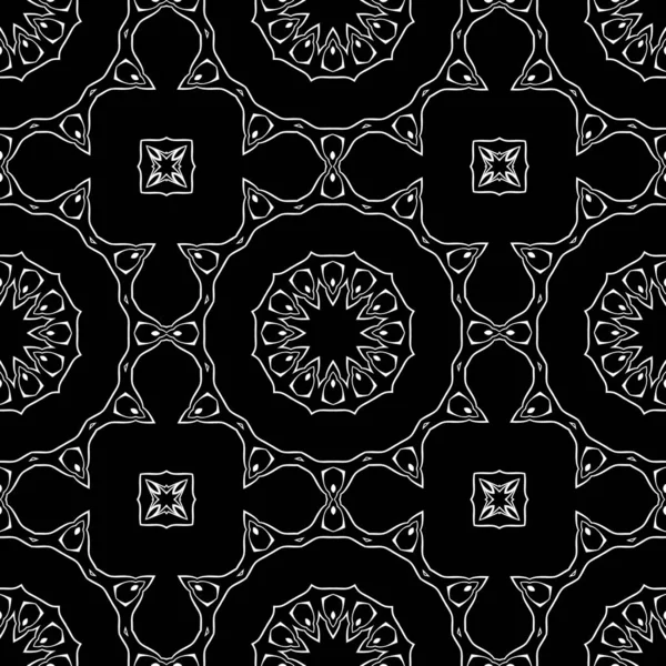 Trendige Abstrakte Muster Schwarz Weiß Farben — Stockfoto