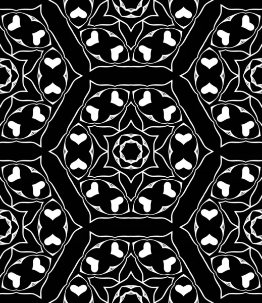 Zwart Wit Moderne Abstracte Patroon — Stockfoto