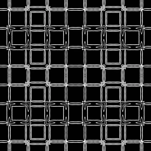 Black White Kaleidoscope Cells Squares — Stock Photo, Image