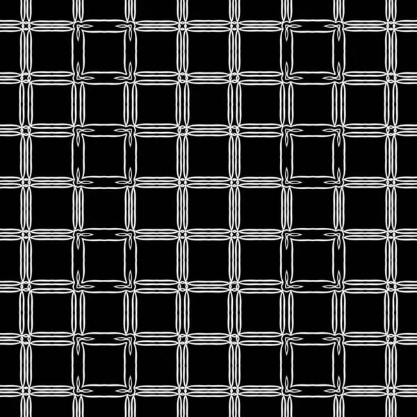 Black White Kaleidoscope Cells Squares — Stock Photo, Image