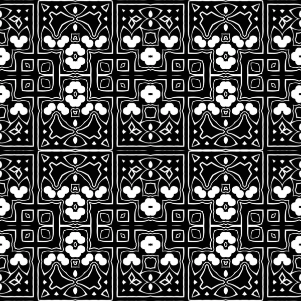 Geometrical Black White Kaleidoscope Wallpaper — Stock Photo, Image