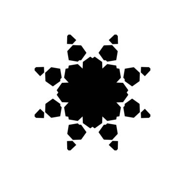 beyaz arka plan üzerinde izole siyah kar tanesi silueti