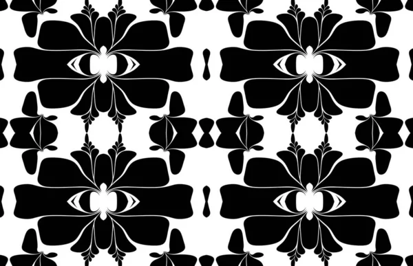黒と白の近代的な抽象的なパターンの背景 — ストック写真