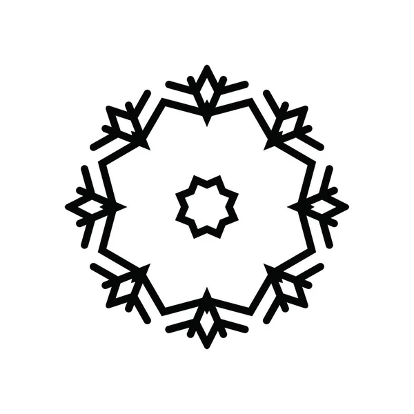 Artistieke Moderne Snowflake Patroon Achtergrond — Stockfoto