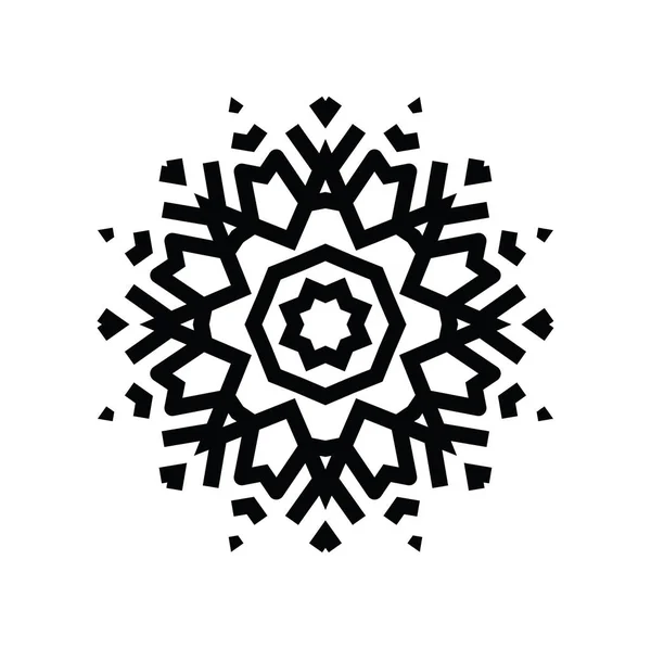 artistic modern snowflake pattern background