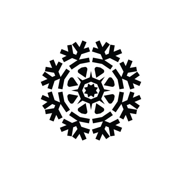 Artistieke Moderne Snowflake Patroon Achtergrond — Stockfoto