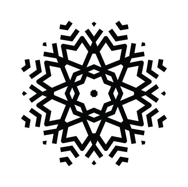 Artistieke Moderne Snowflake Patroon Achtergrond — Stockfoto