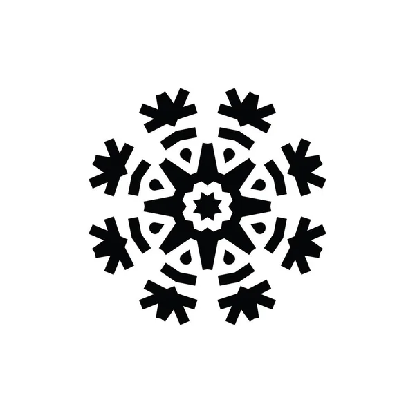 Artistic Modern Snowflake Pattern Background — Stock Photo, Image