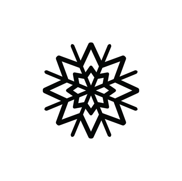 Konstnärlig Modern Snowflake Mönster Bakgrund — Stockfoto
