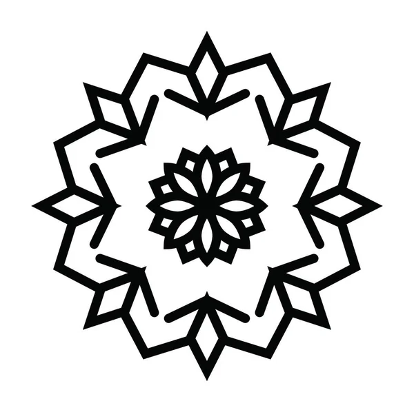 Artistieke Moderne Snowflake Patroon Achtergrond — Stockfoto