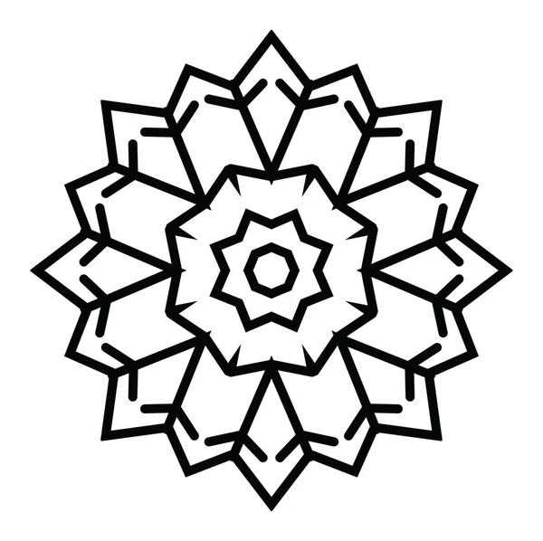 Artistieke Moderne Snowflake Patroon Achtergrond — Stockfoto