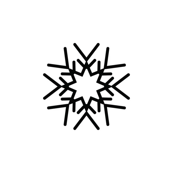 artistic modern snowflake pattern background