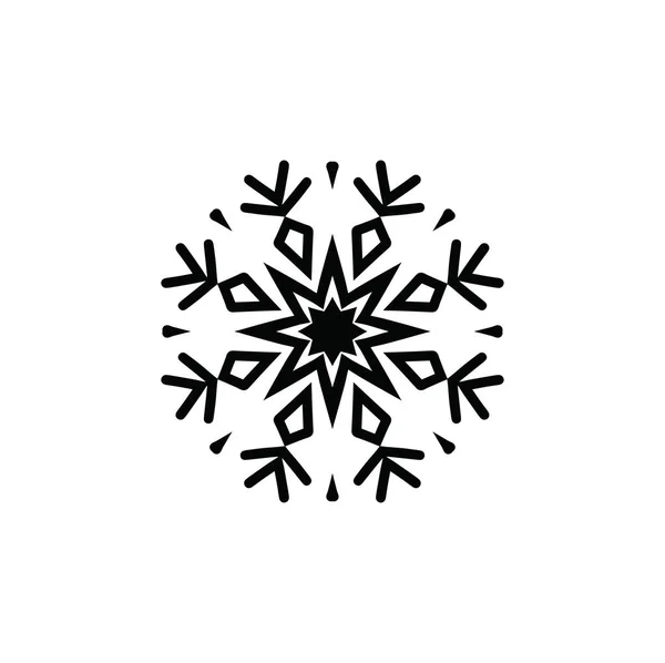 Artistieke Moderne Snowflake Patroon Achtergrond — Stockfoto