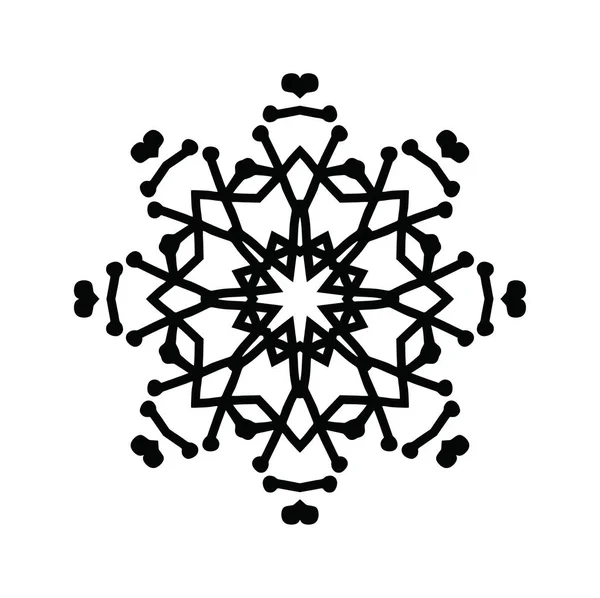 Artistieke Moderne Snowflake Patroon Achtergrond — Stockfoto