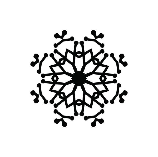 Artistieke Moderne Snowflake Patroon Achtergrond — Stockfoto