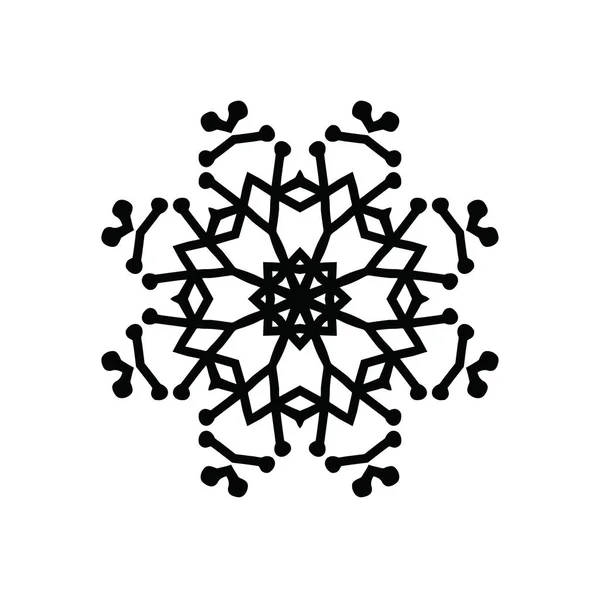 Artistieke Moderne Snowflake Patroon Achtergrond — Stockfoto