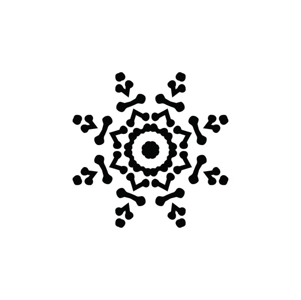 Künstlerische Moderne Schneeflockenmuster Hintergrund — Stockfoto