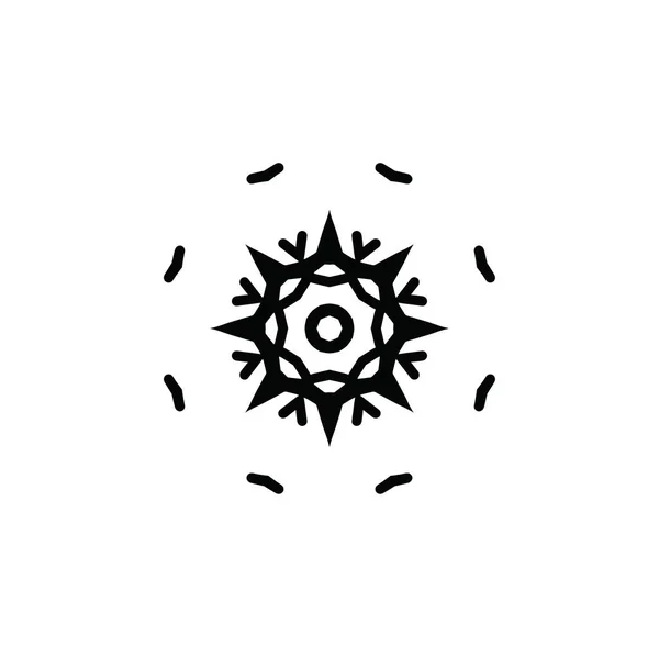 artistic modern snowflake pattern background