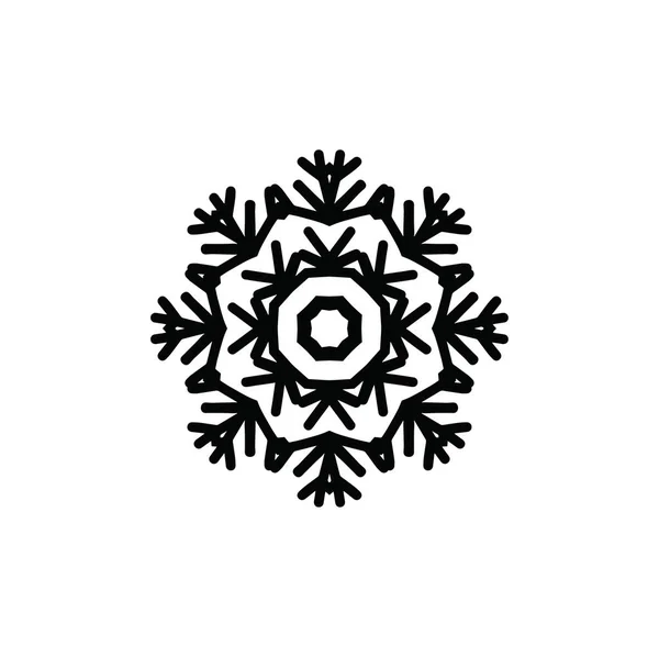 Konstnärlig Modern Snowflake Mönster Bakgrund — Stockfoto