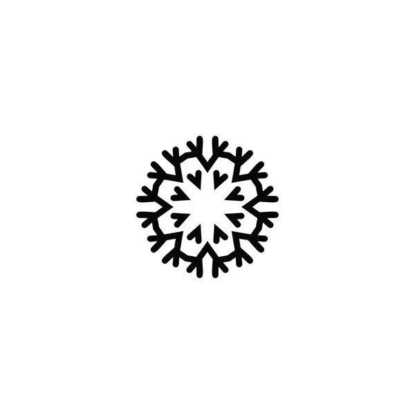 Artistieke Moderne Snowflake Patroon Achtergrond — Stockfoto