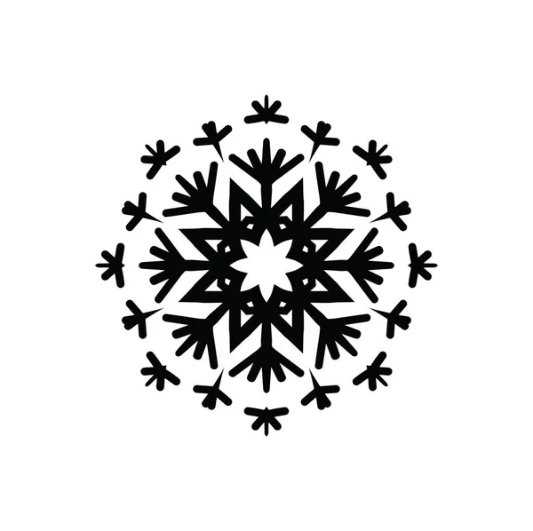 Художественный Современный Фон Снежинки — стоковое фото