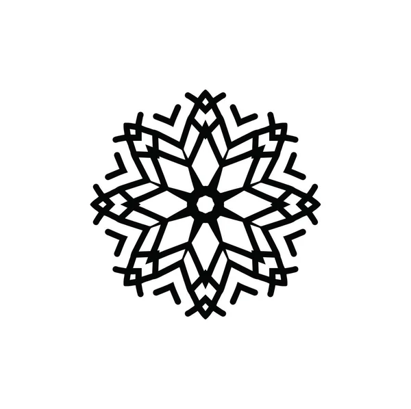 Artistic Modern Snowflake Pattern Background — Stock Photo, Image