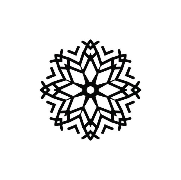 Artistieke Moderne Snowflake Patroon Achtergrond — Stockfoto