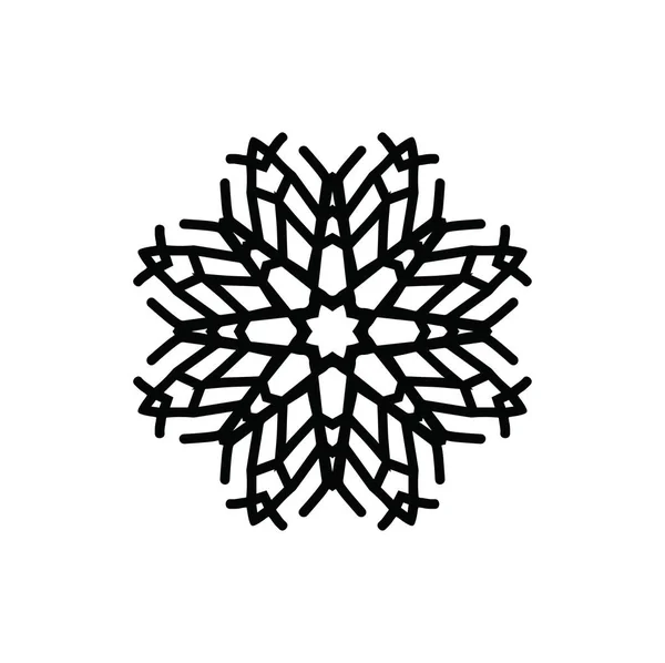 Artistieke Moderne Snowflake Patroon Achtergrond — Stockfoto